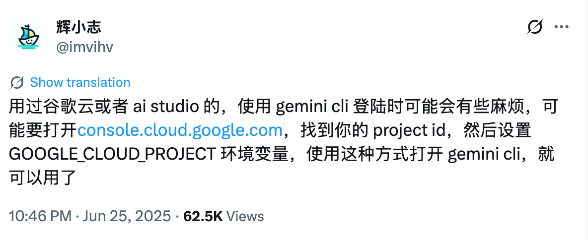 Gemini CLI 登录 403 报错示意(请替换为原始截图)